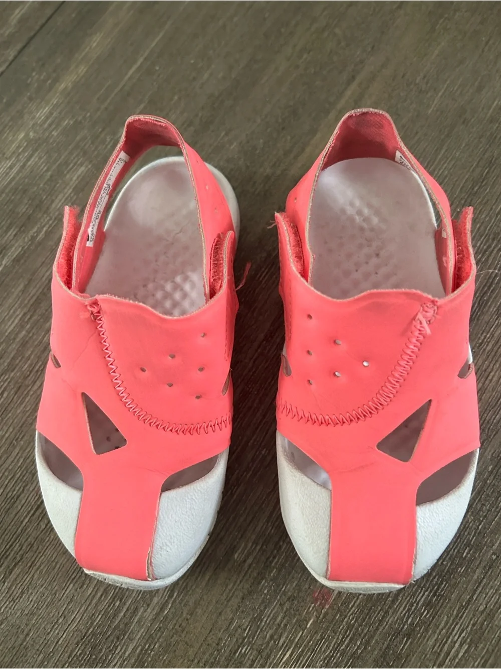 Air Jordan Sandals , Gently Used, Size 8 For Little Girls.